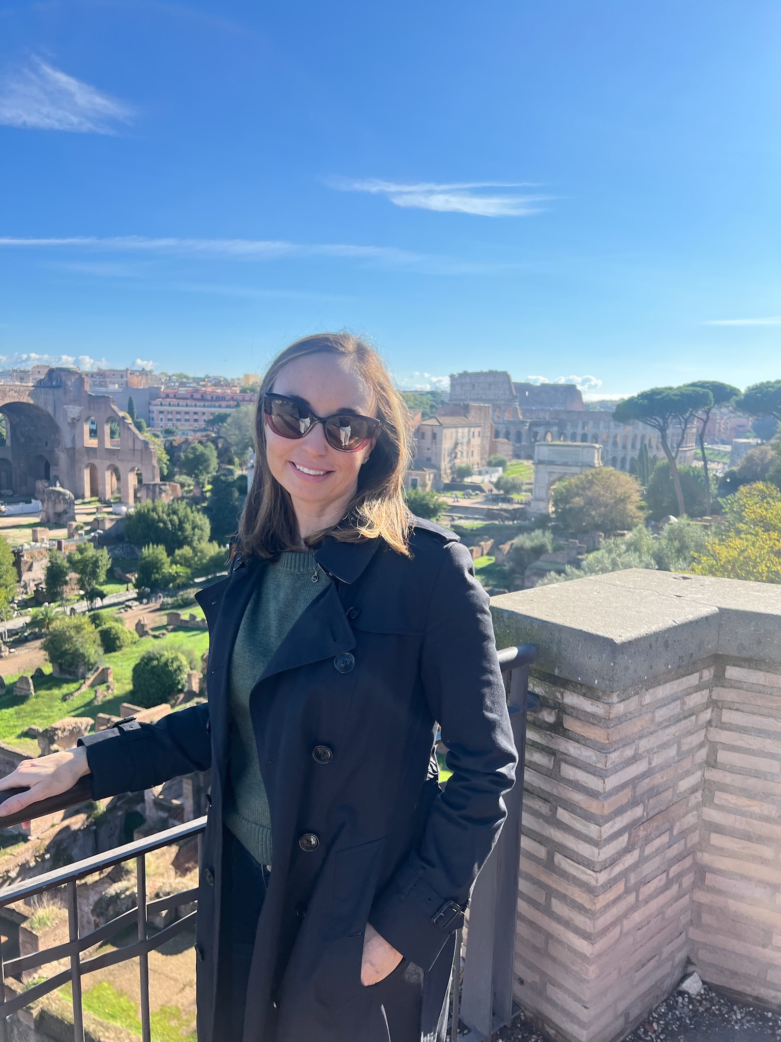 Katie at the Roman Forum in Rome, Italy